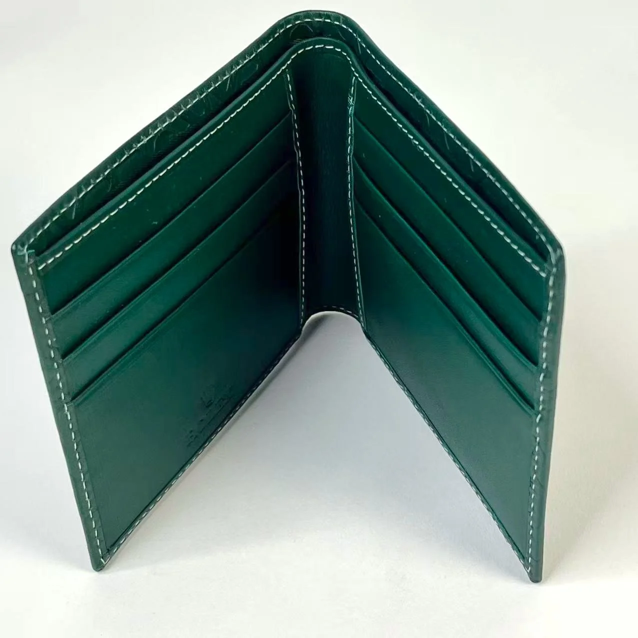 Rolex Green Leather Bifold Wallet with Crown Logo and Original Box Rolex Green Leather Bifold Wallet with Crown Logo and Original Box